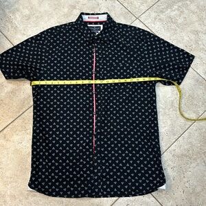 Across the pond men’s button down casual shirt